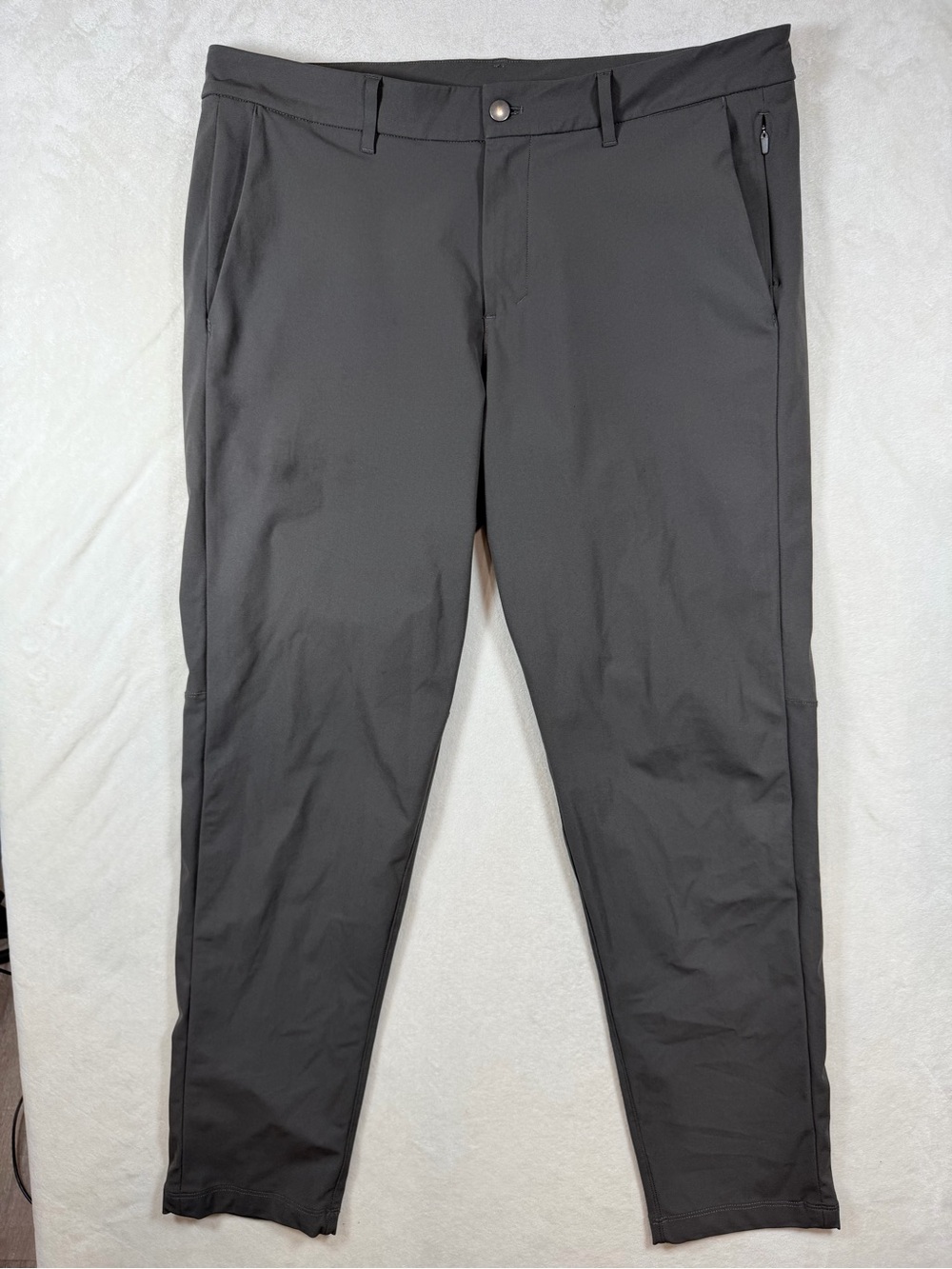 lululemon athletica Men's 36W 30L Dark Gray Performance Stretch ABC Chinos Pants